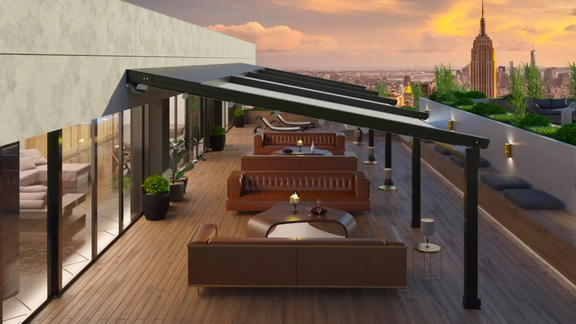 Pergolas bioclimatiques à La Réunion
