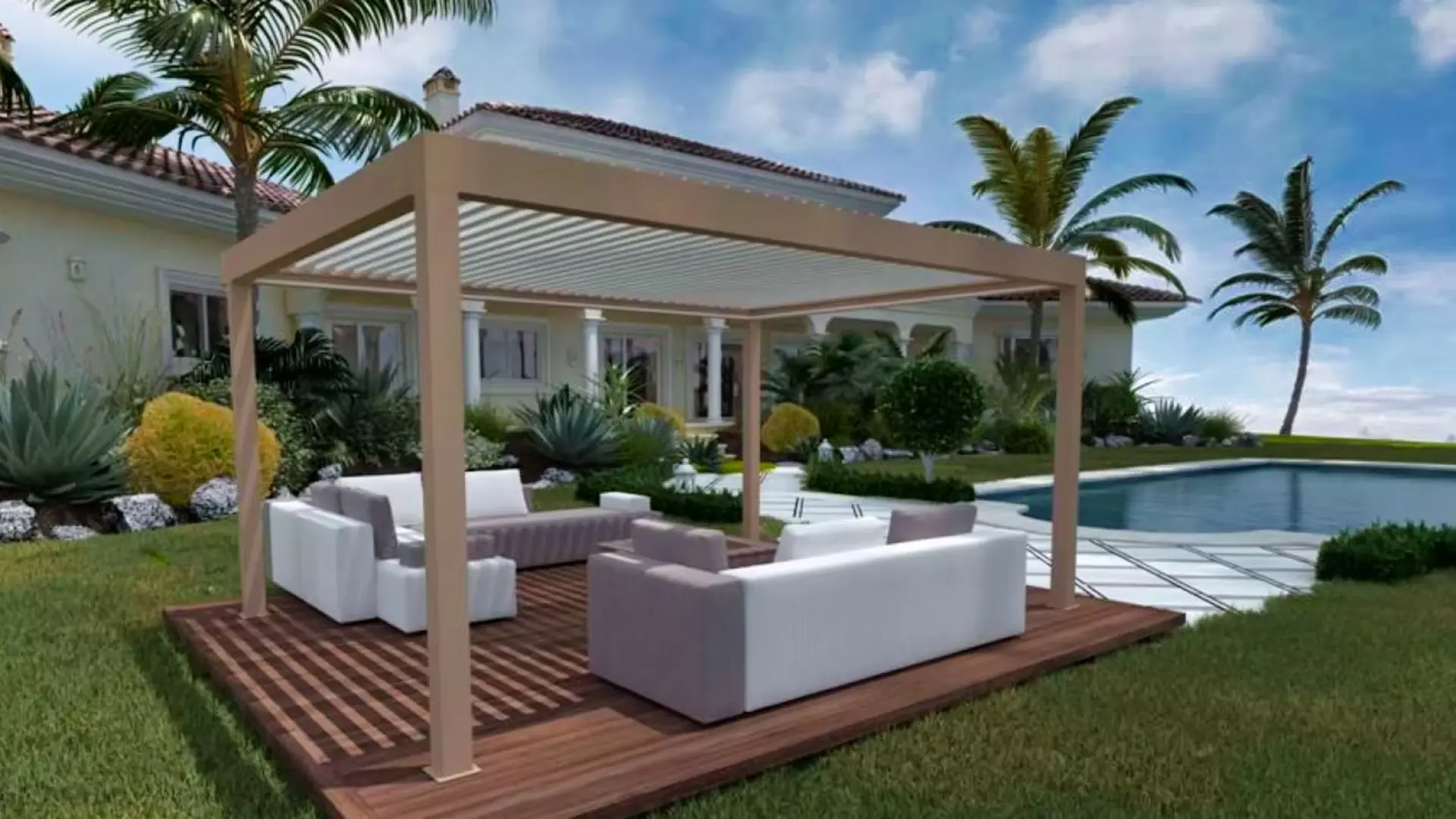 Pergola Bioclimatique Saint-Benoît | Sun Réunion